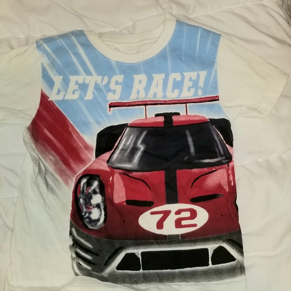 Garanimals size 3t let's race boys tee